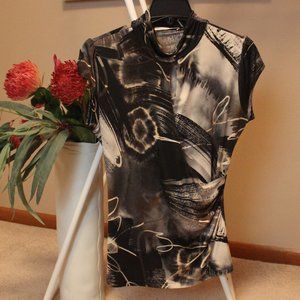 Melanie Lyne Printed Cap Sleeve Top